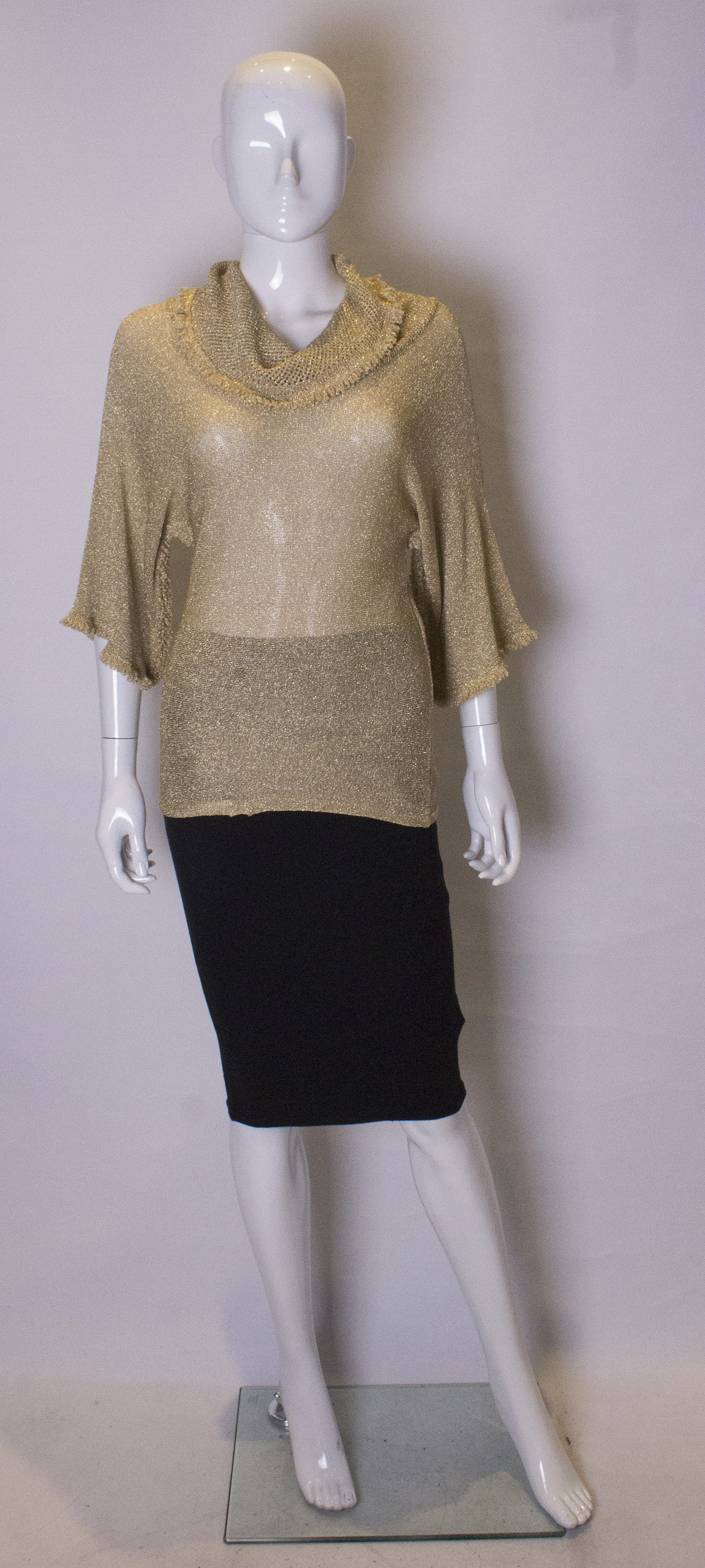 Image of A Vintage S Knitted Jolynne Gold Jumper