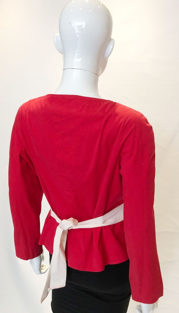 A Vintage 1990s Moschino Red Jacket - image 7