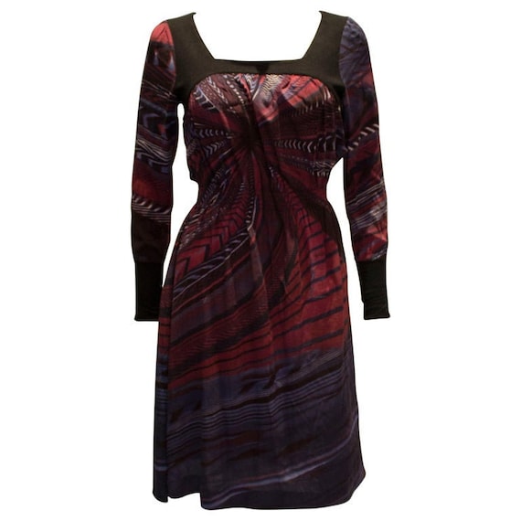 A vintage 1990s Byblos Silk printed Dress