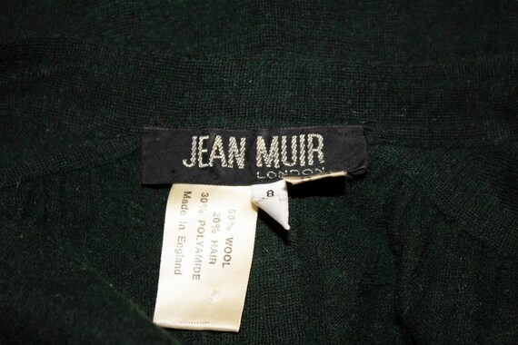 Vintage Jean Muir Green Wool Mini Dress/ Tunic - image 3