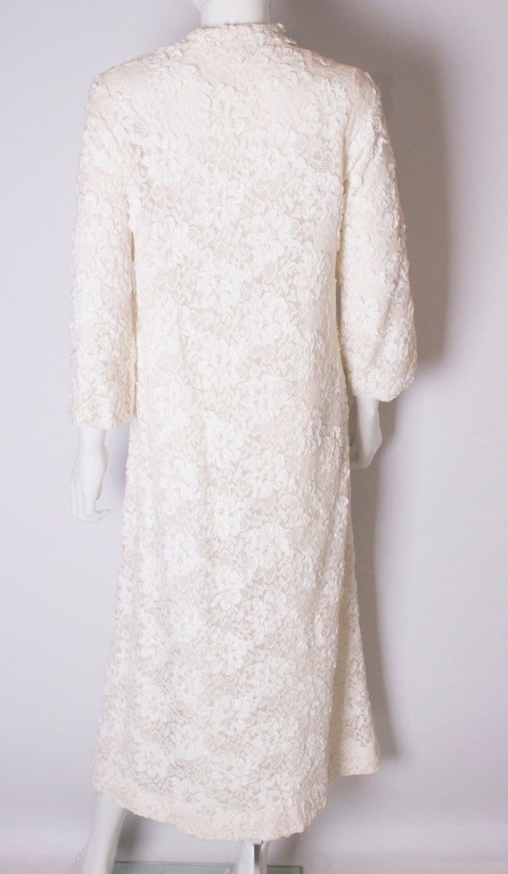 A Vintage 1960s White Ribbonwork summer Coat - image 7