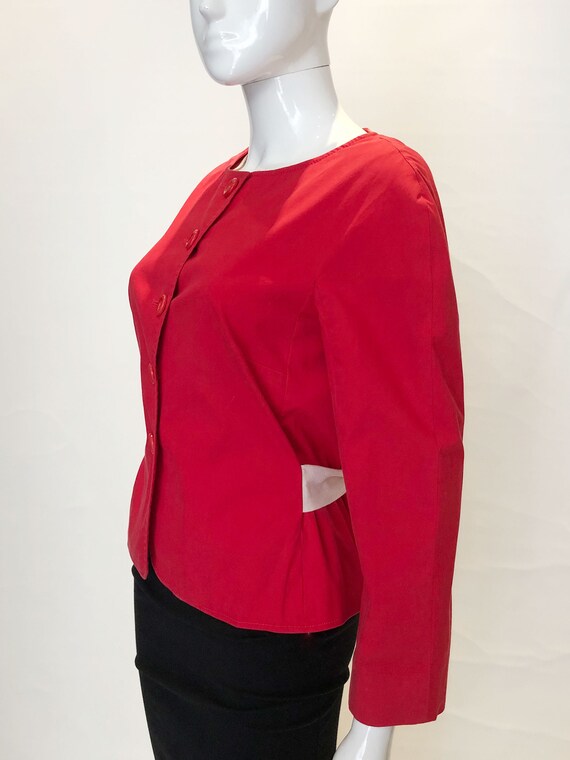 A Vintage 1990s Moschino Red Jacket - image 5