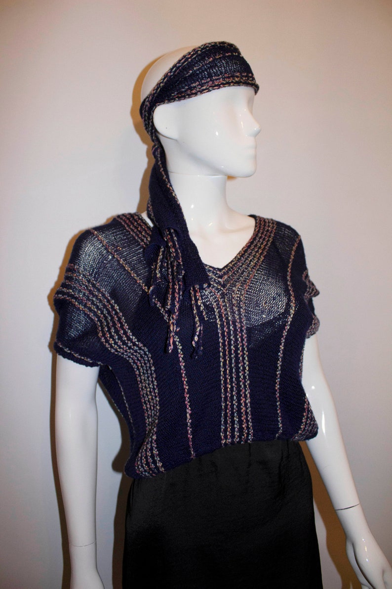 Vintage Mary Farin for Designit Top and Matching Scarf image 4