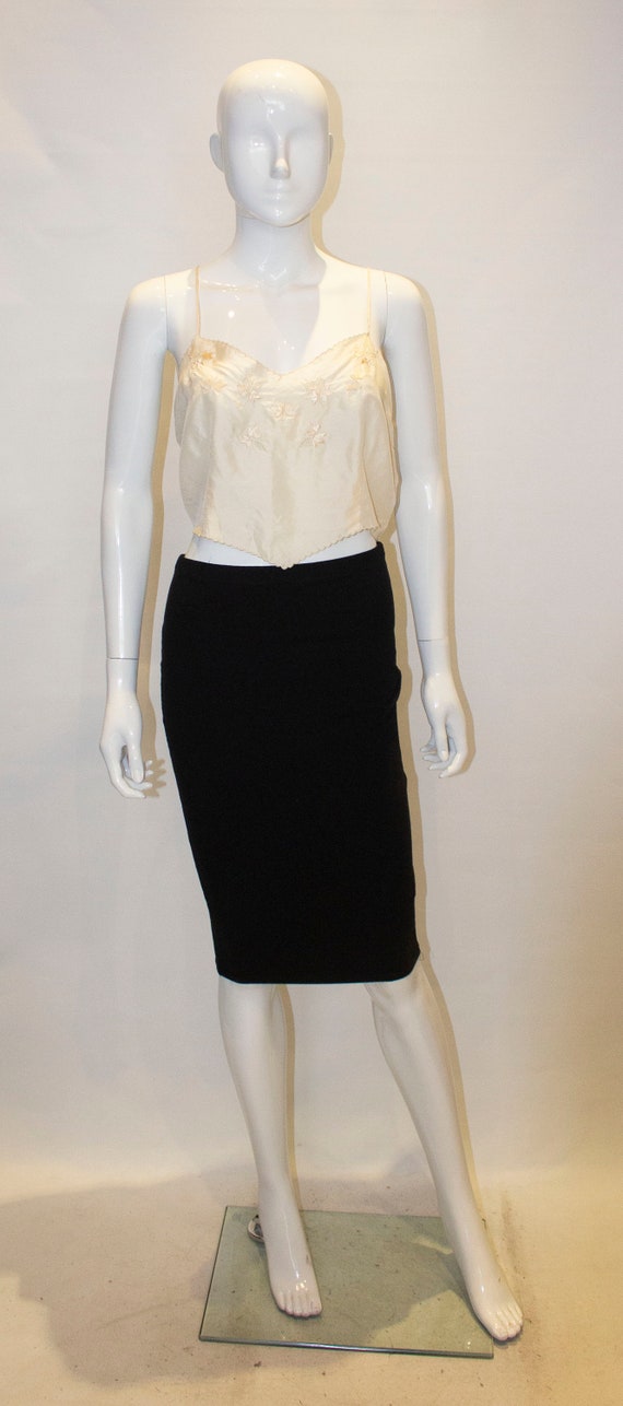 A Vintage 1950s Silk lingerie Cami Top