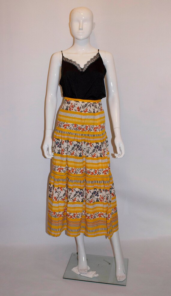 Vintage Summer Tiered Skirt - image 2