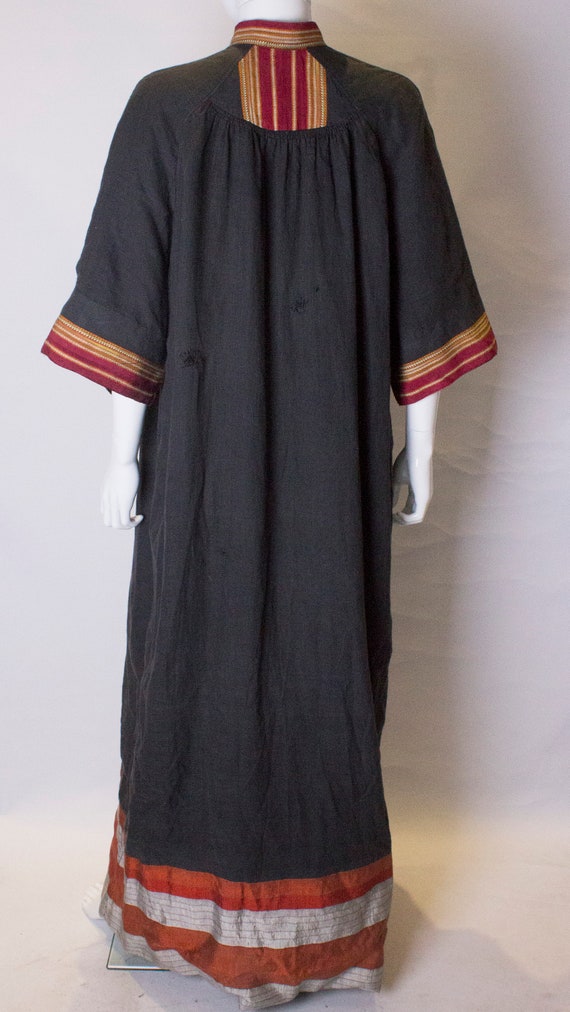 A Thea porter floor length jacket in black and st… - image 9