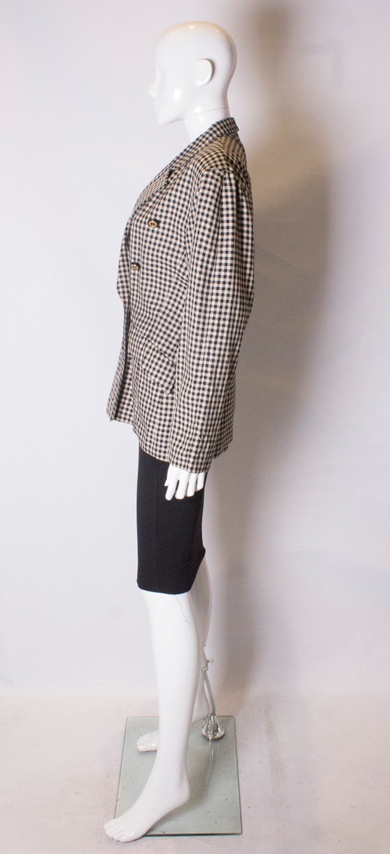 A Vintage 1980s check black and white Laurel Jack… - image 5