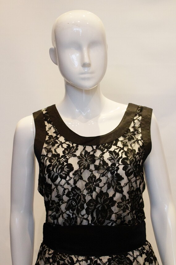 Vintage Escada Black Lace Top and Skirt - image 6