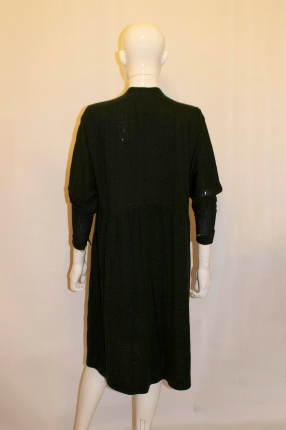 Vintage Jean Muir Green Wool Mini Dress/ Tunic - image 5