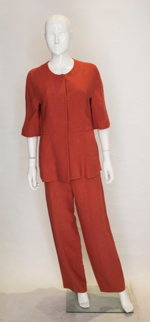 A Marni Burnt Orange Trouser Suit