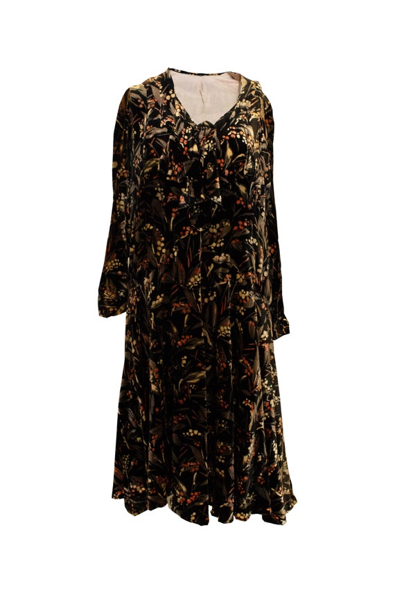 Vintage 1920s Velvet Dress