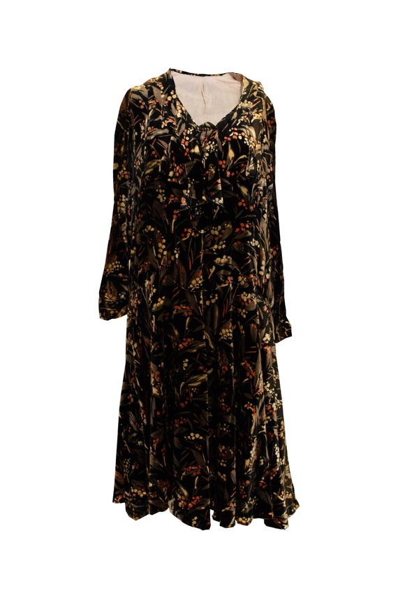 Vintage 1920s Velvet Dress - image 1