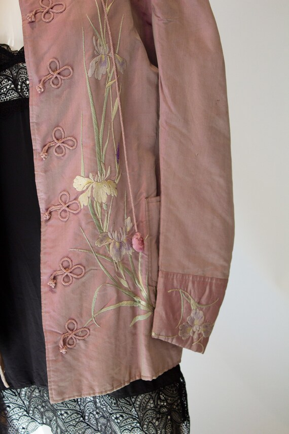 Vintage Dusty Lilac Silk JAcket - image 4