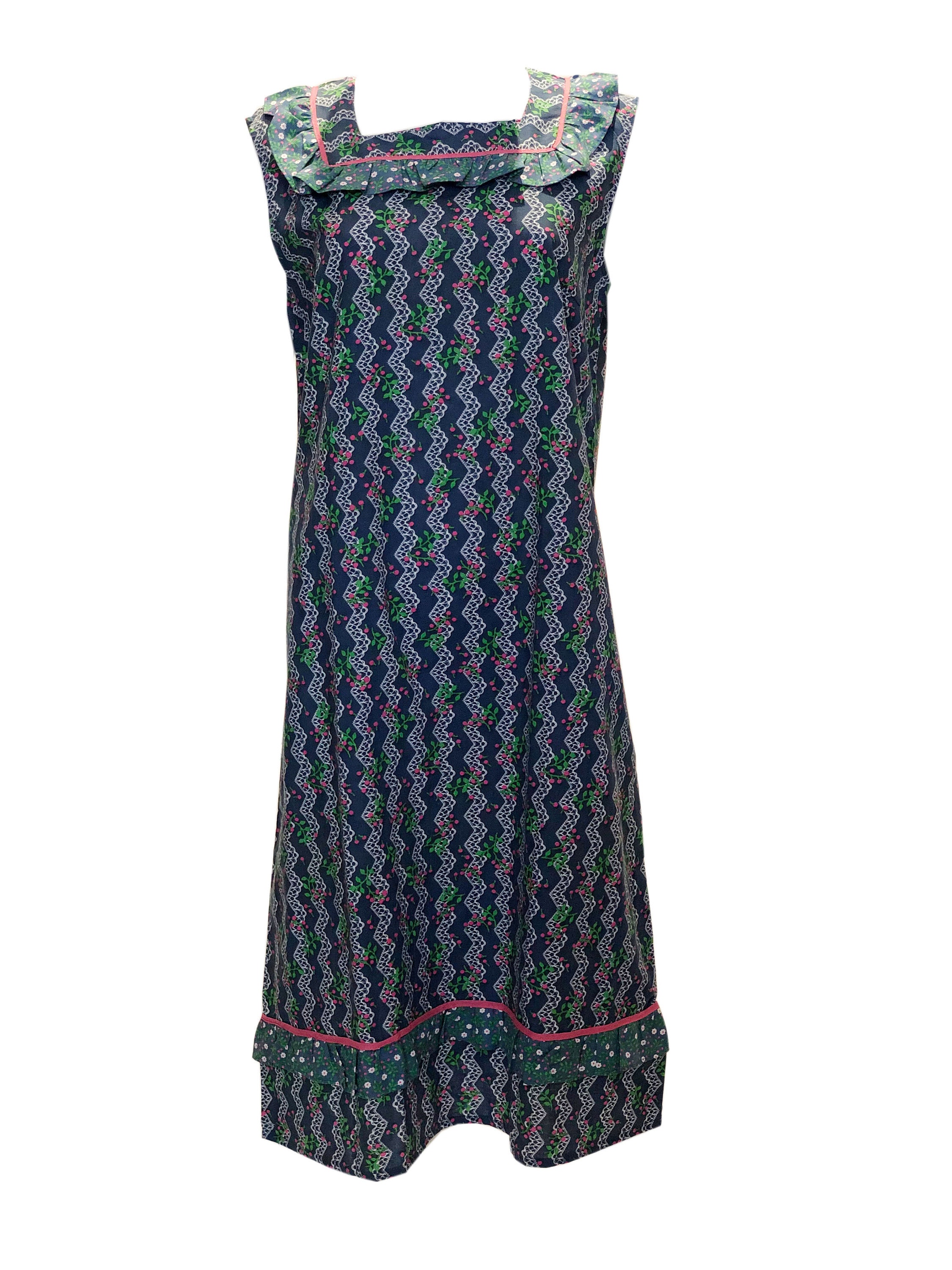 Image of A Vintage S Floral Printed Day Dress