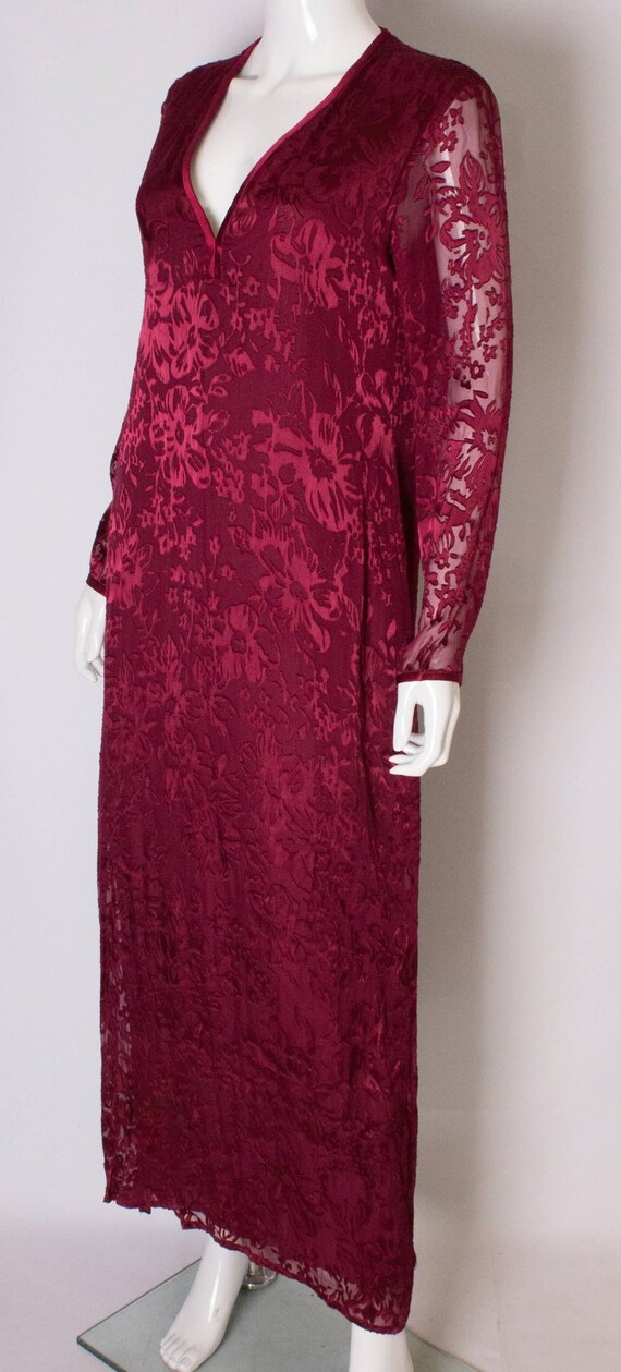 A Vintage devore Kaftan / Dress by Sara Sturgeon. - image 4
