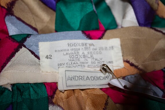 Vintage Andrea Odiccini Silk Wrap Over Skirt - image 2