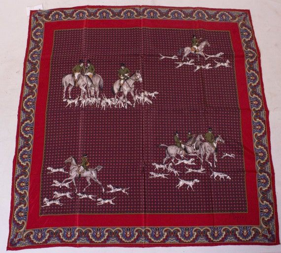 A Vintage 1970s Asprey Silk print Scarf