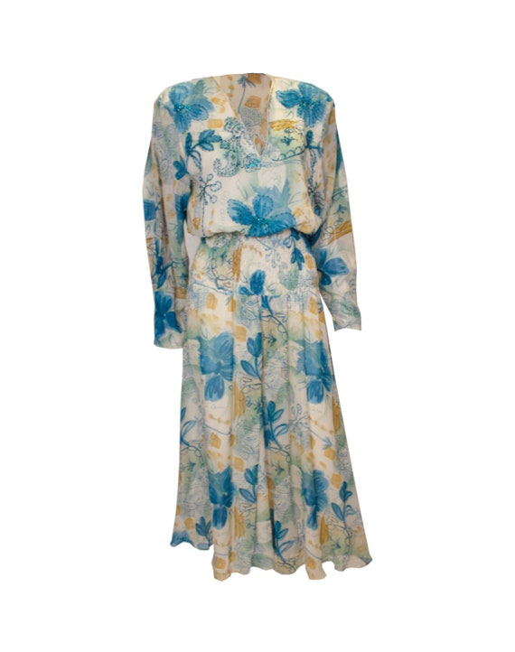 Vintage Diane Freis Silk Dress