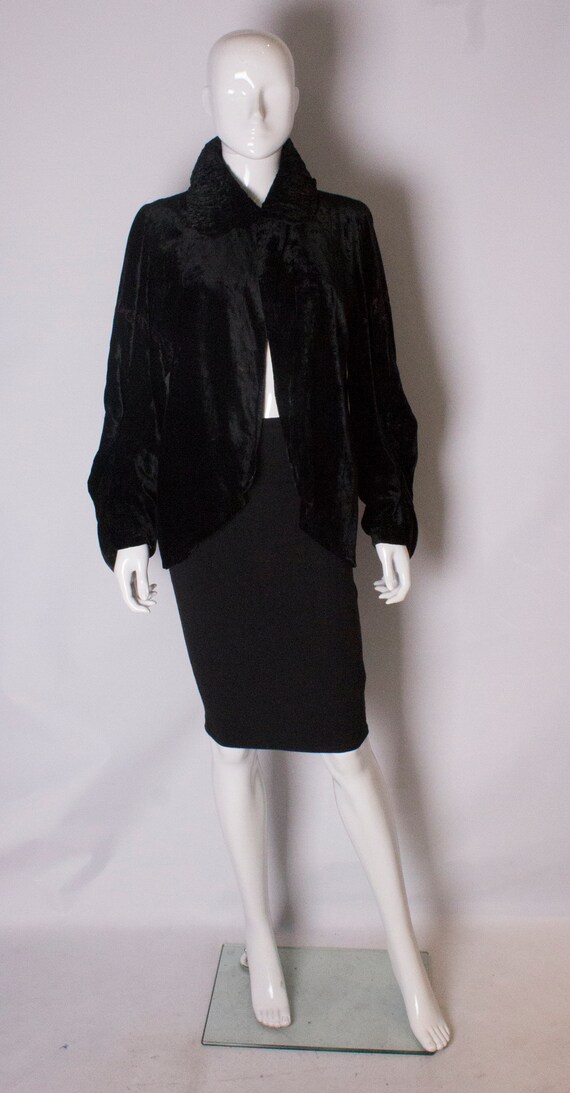 A Vintage 1920s Silk Velvet Jacket