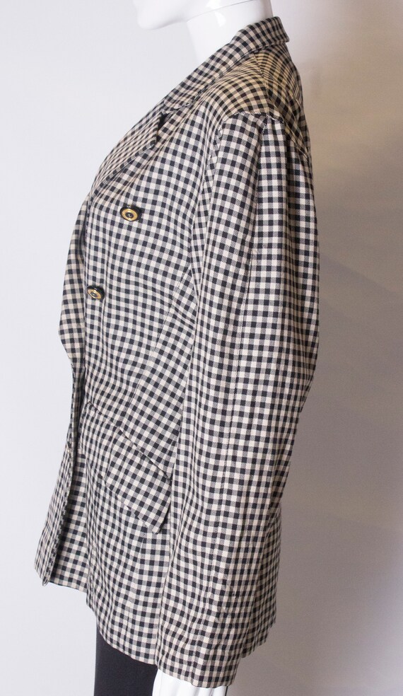 A Vintage 1980s check black and white Laurel Jack… - image 6