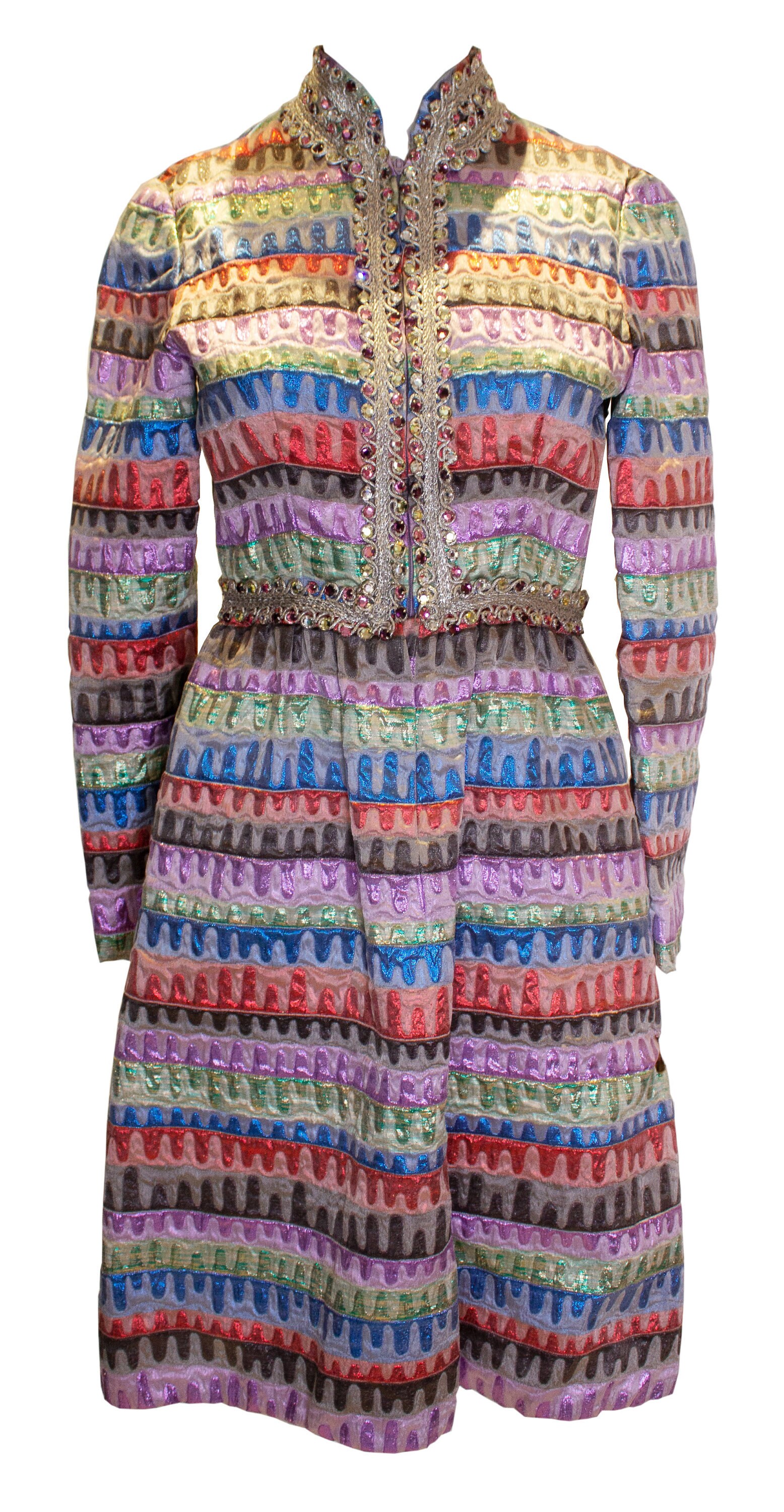 Image of A Vintage S Oscar De La Renta Cocktail Dress