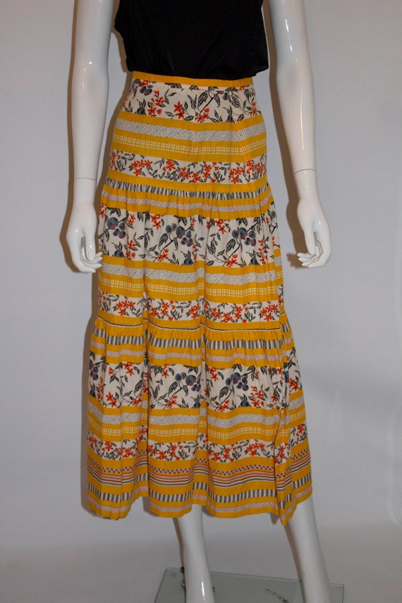 Vintage Summer Tiered Skirt - image 3