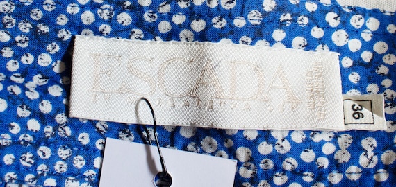 Vintage Blue and White Escada Skirt