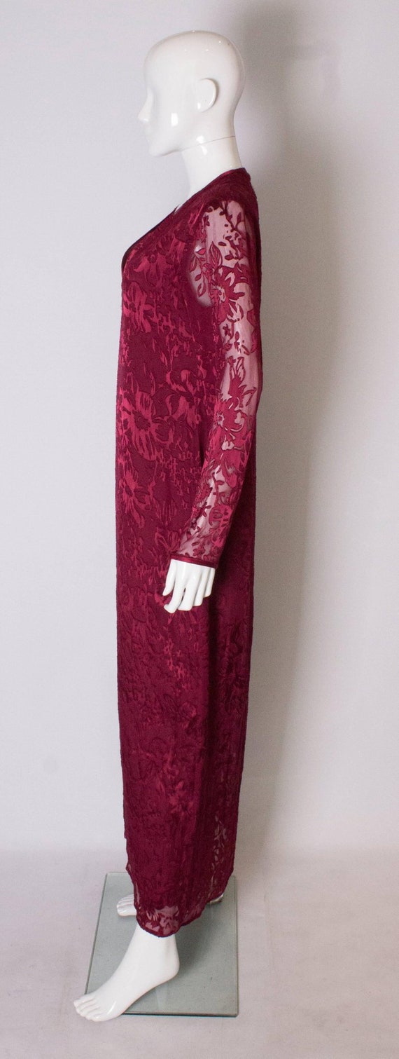 A Vintage devore Kaftan / Dress by Sara Sturgeon. - image 5