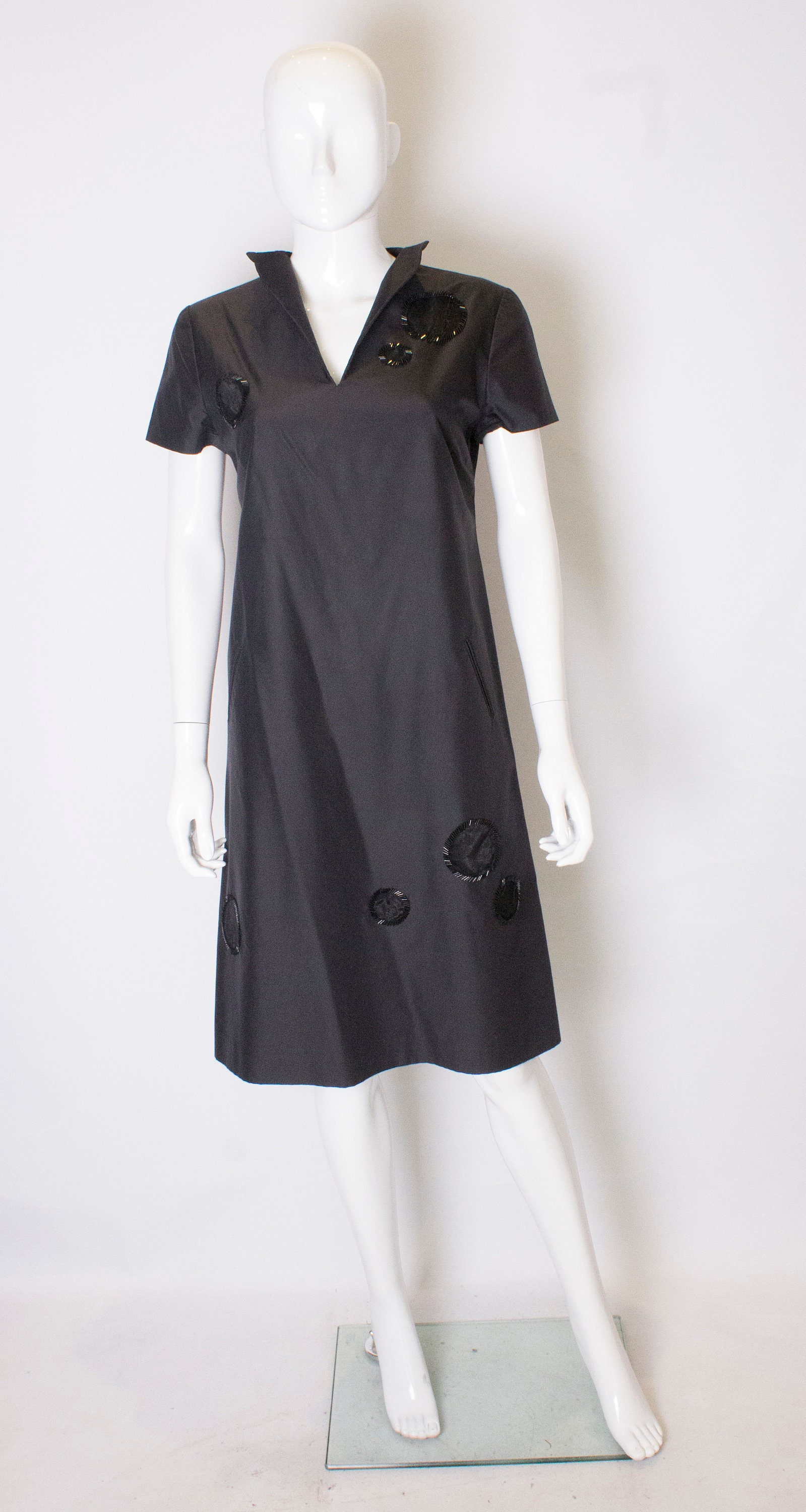 Image of A Vintage S Didier Ludot Black Cocktail Dress