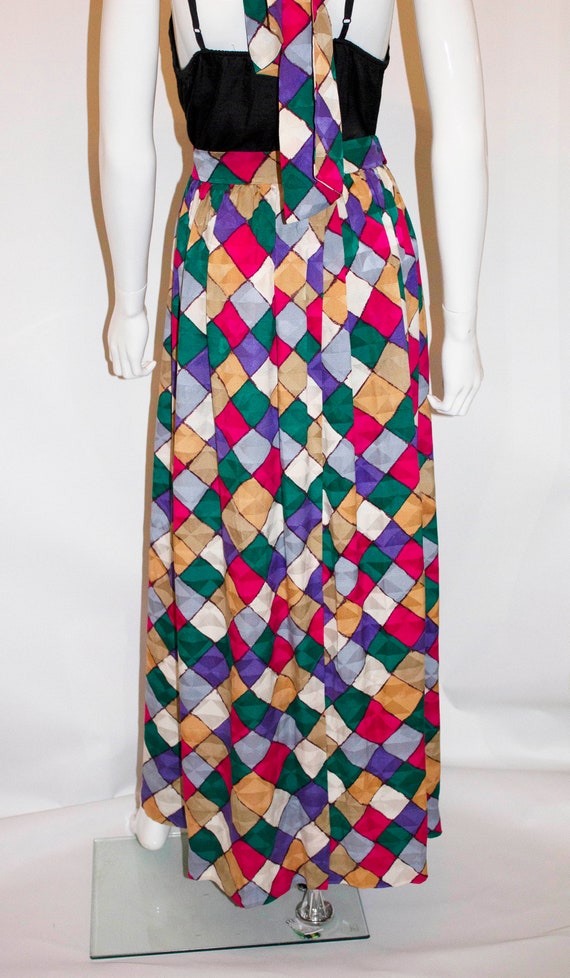 Vintage Andrea Odiccini Silk Wrap Over Skirt - image 4