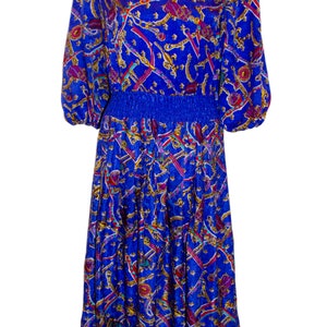 Vintage Diane Freis Silk Dress