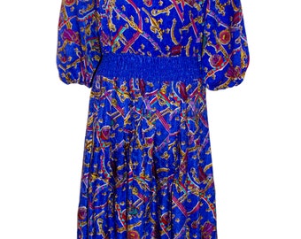 Vintage Diane Freis Silk Dress