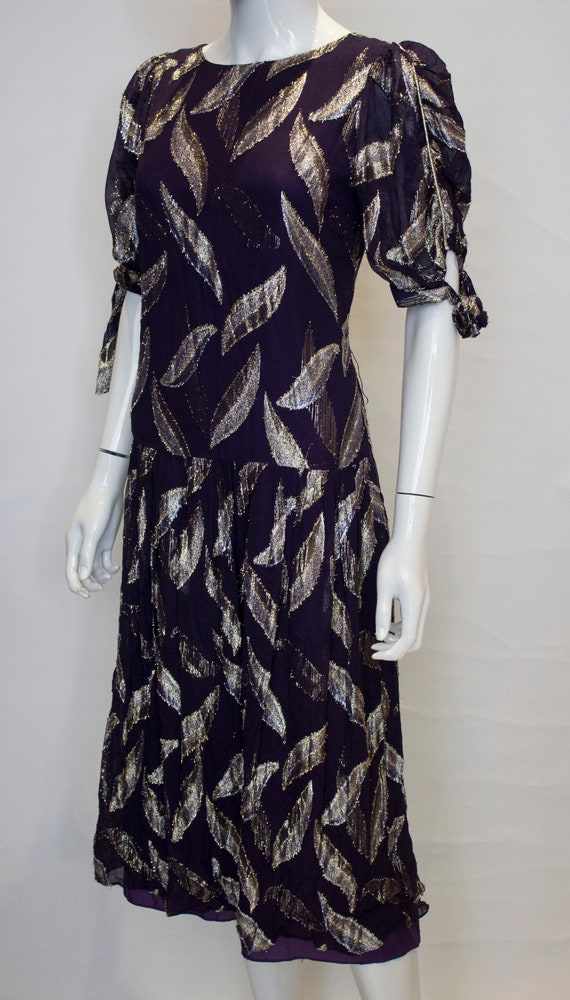 a vintage 1980s purple party dress by radley - image 4