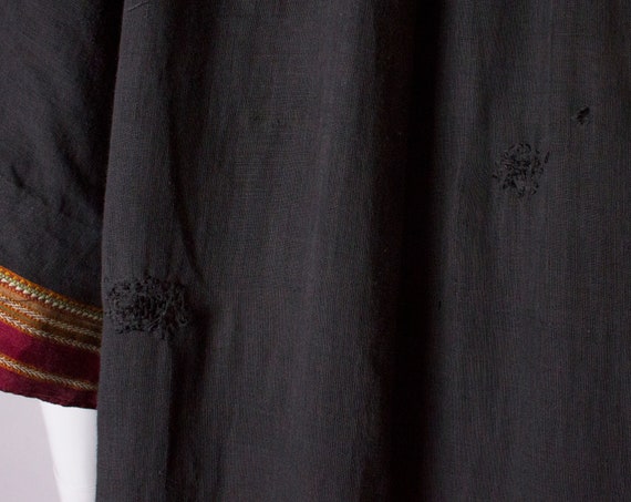 A Thea porter floor length jacket in black and st… - image 7