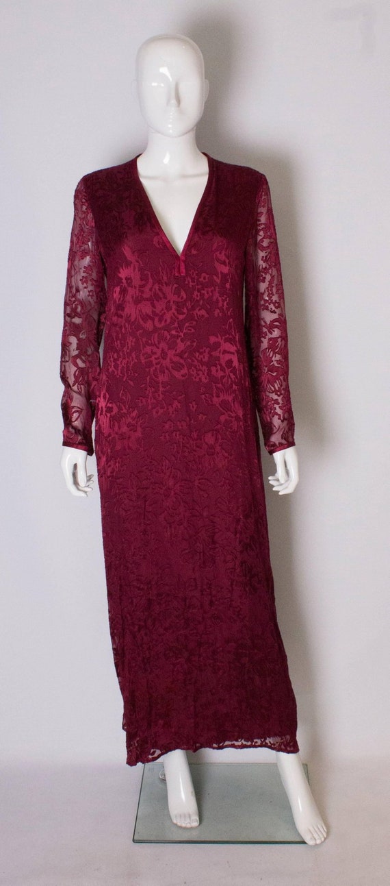 A Vintage devore Kaftan / Dress by Sara Sturgeon. - image 2