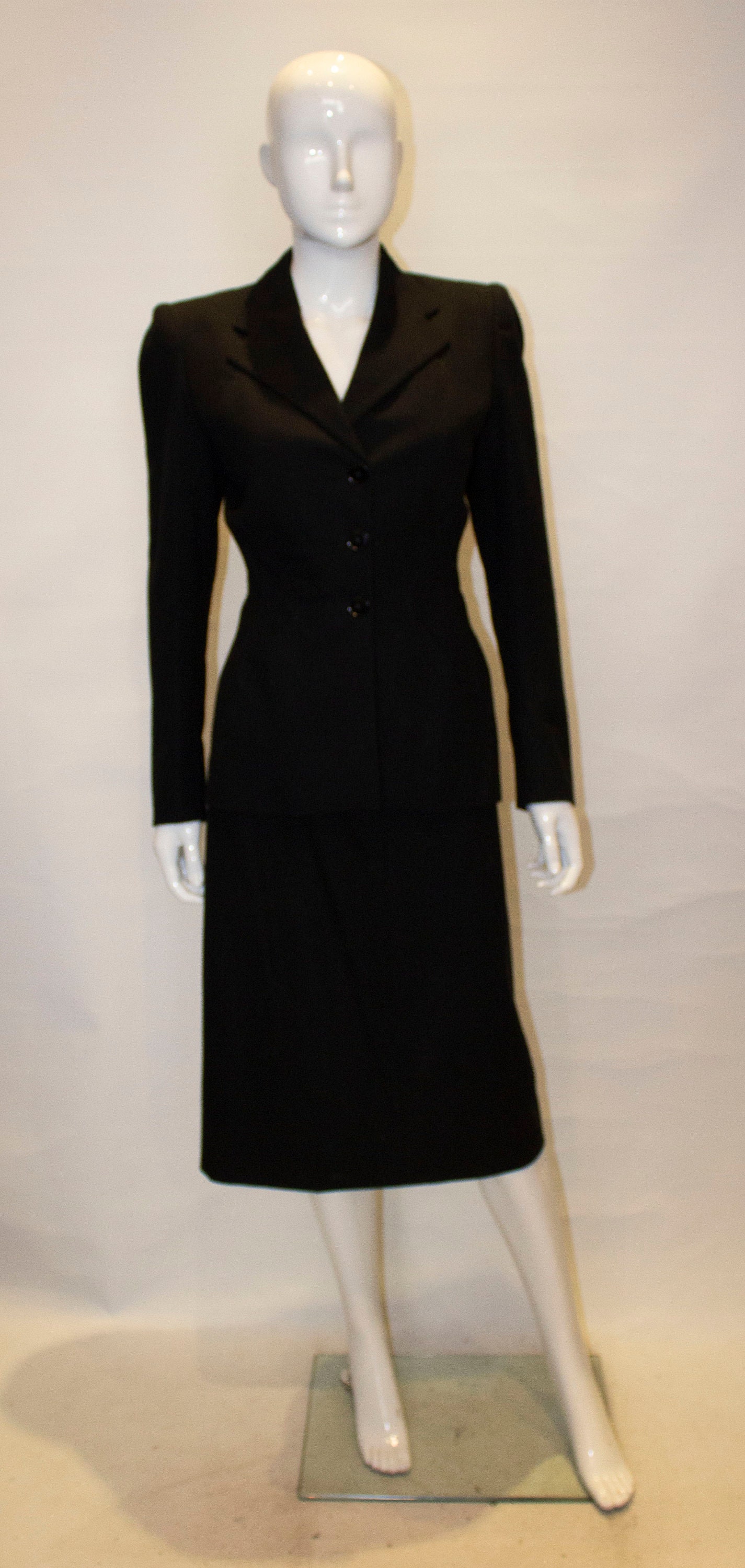 A Vintage 1940s Black Suit by Bradleys of Chepstow Place - Etsy