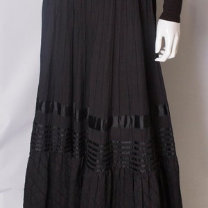 A Vintage 1970s Long Black Mexicana Skirt - Etsy