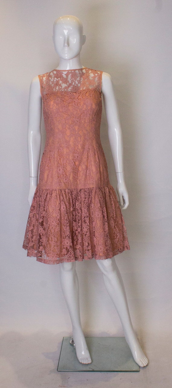 dusty pink cocktail dress