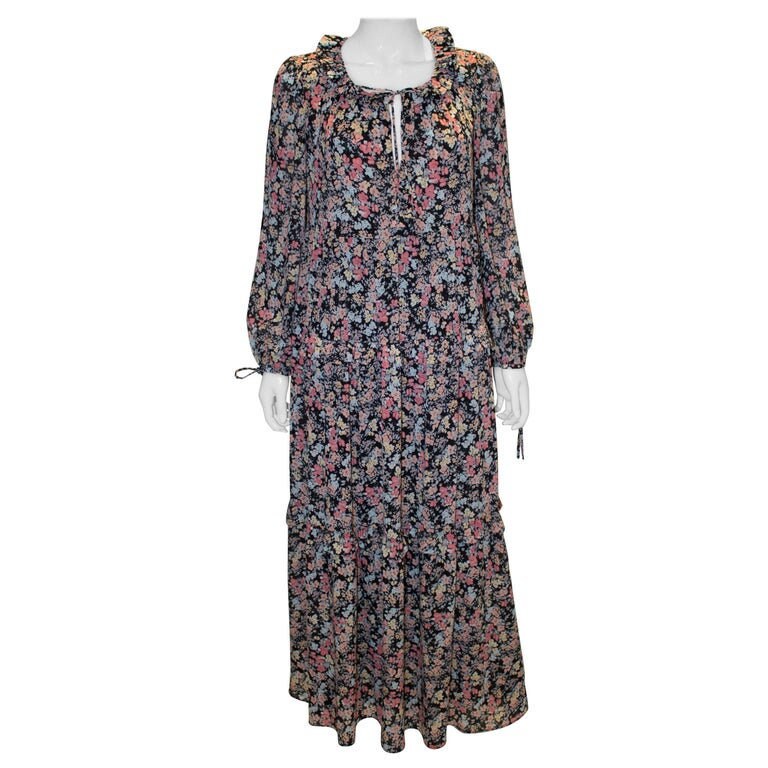 Image of A Vintage S Claude Pierlot Layered Floral Dress