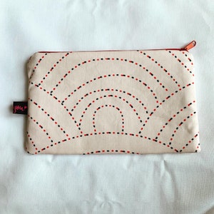 Make-up bag &#39;Dotted Lines&#39; made of cotton