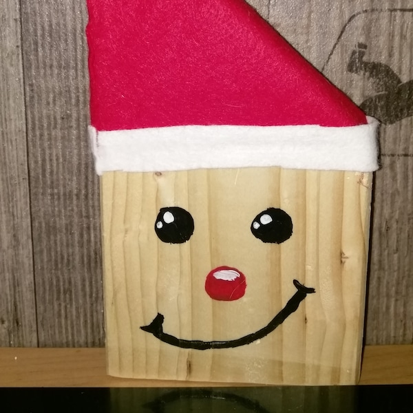 Weihnachtswichtel aus Holzrest