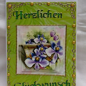 Glückwunschklappkarte 3D  1