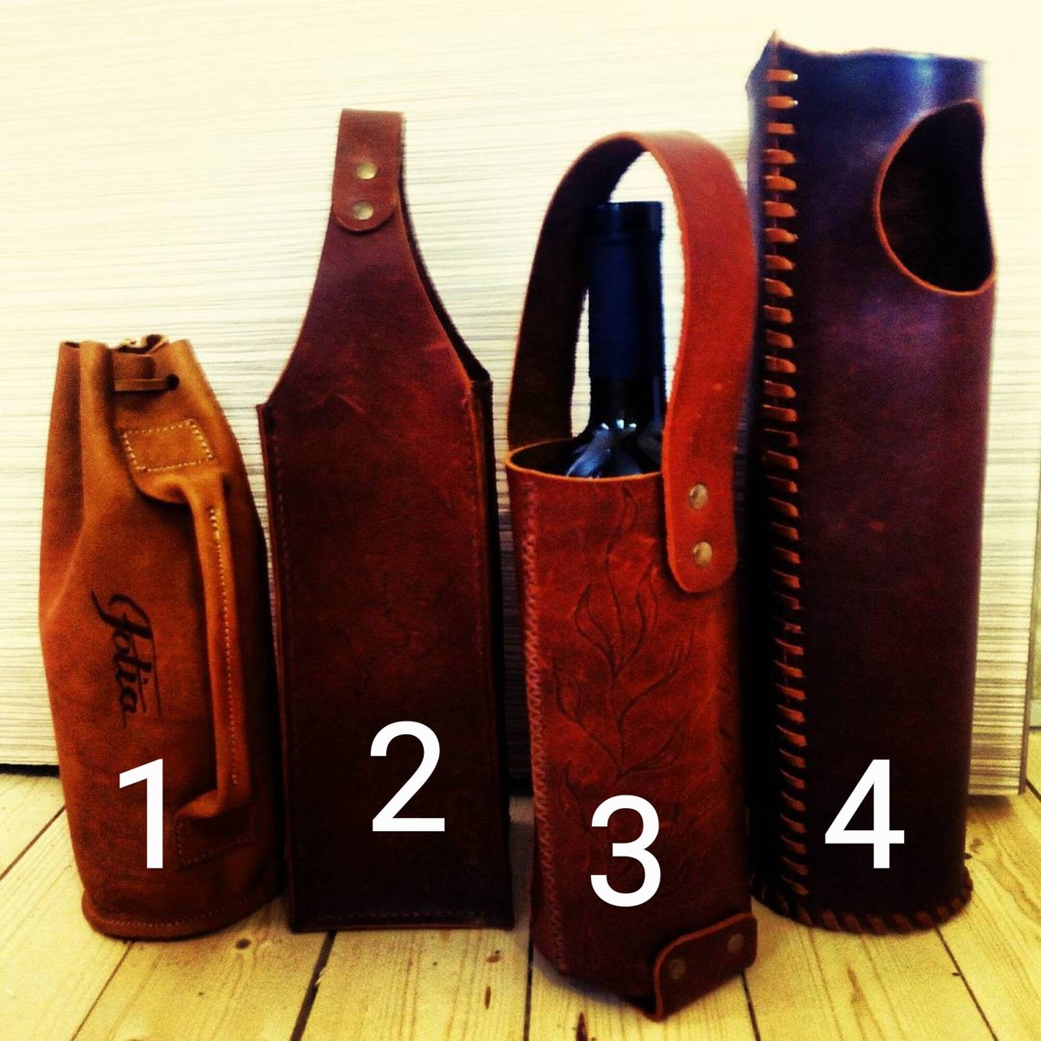 Wine leather bag best gift for her and him from Tbilisi Etsy