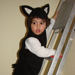 Children's costume three times black cat