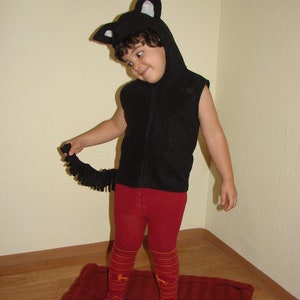 Children's costume three times black cat image 3