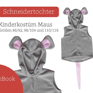 Ebook - Children&#39;s Costume Mouse &quot;Erika&quot; Sewing Pattern