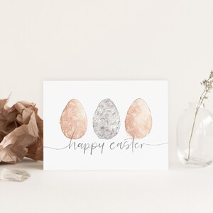 Postkarte "happy easter", Ostern, Grußkarte, A6