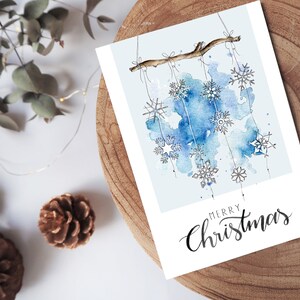 Weihnachtskarte "Merry Christmas" [Klappkarte]