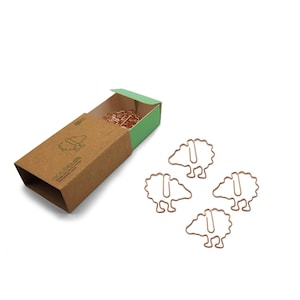 GOLDCLIP paper clip sheep motif rose gold - 15 paper clips in special shape with packaging Paper Clip file clips bookmark Christmas