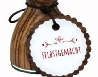 Stemplino L Stempel - Selbstgemacht - Holzstempel zum Basteln Scrapbooking Bullet Journal Alben Geschenke Karten selbstmachen